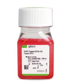 胰酶細(xì)胞消化液（0.25%胰酶，含EDTA，含酚紅）Gibco